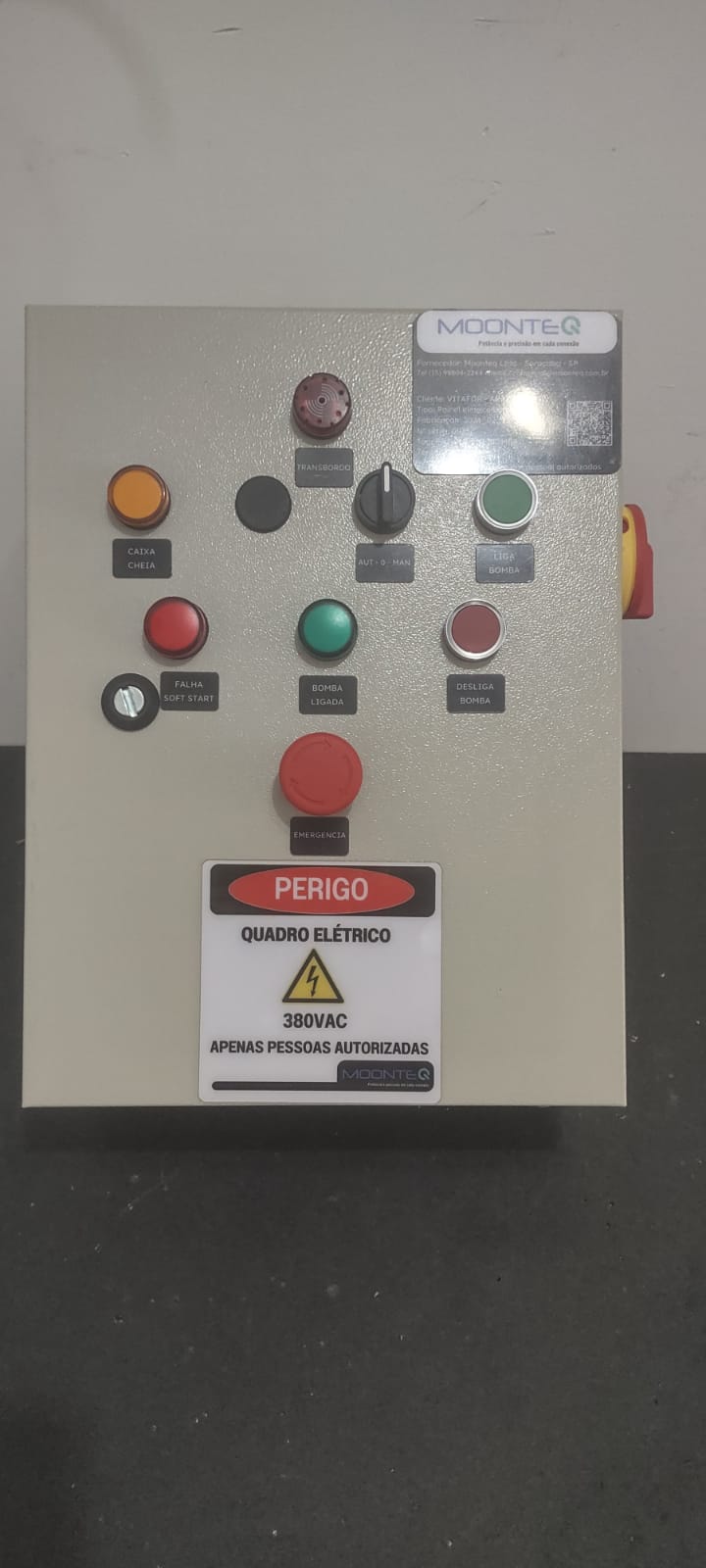 Painel elétrico para bombeamento Moonteq