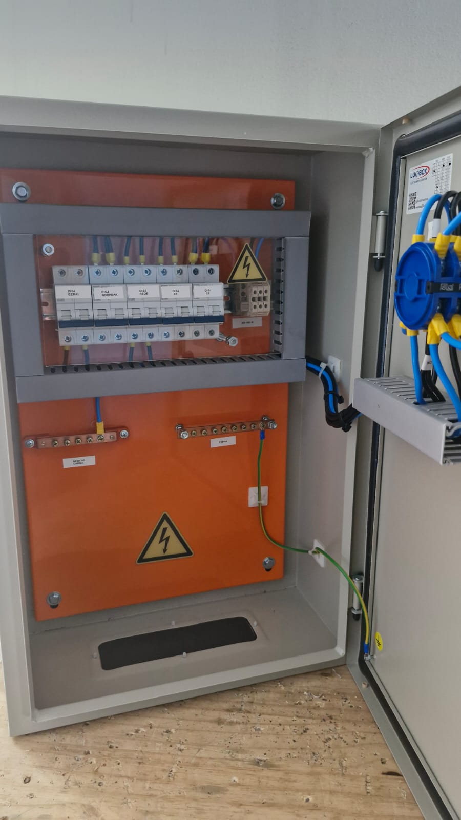 Quadro elétrico montado pela Moonteq em Sorocaba